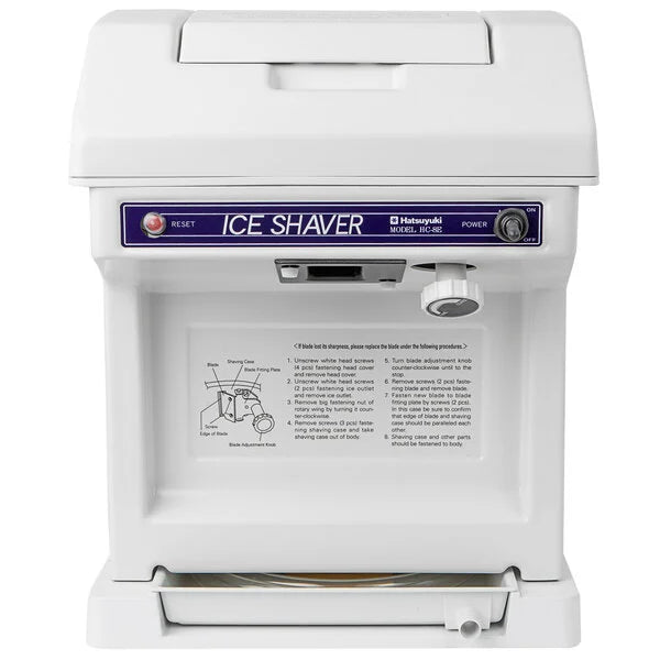 Shave Ice Machine - Hatsuyuki HC8E UL Certified Ice Cube Shaver (Free gift with purchase)